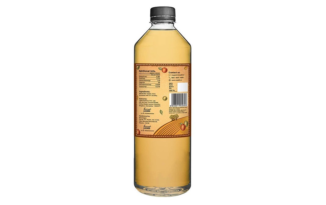 Zealth Apple Cider Vinegar    Bottle  500 millilitre